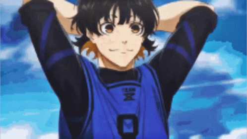 Cartoon Character In Blue Shirt With Number 8 GIF