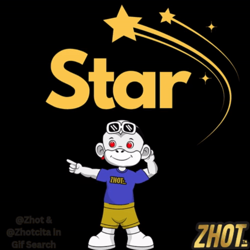 Cartoon Character in Blue Shirt Zhot