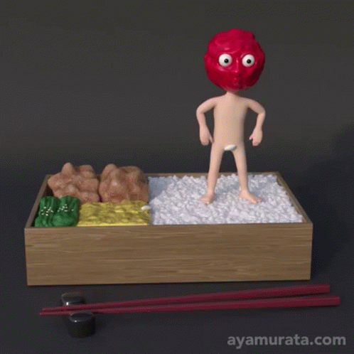 Cartoon Character in Food Box With ayamurata.com