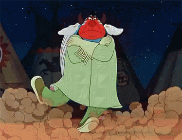 Cartoon Character In Green Coat Hugging GIF