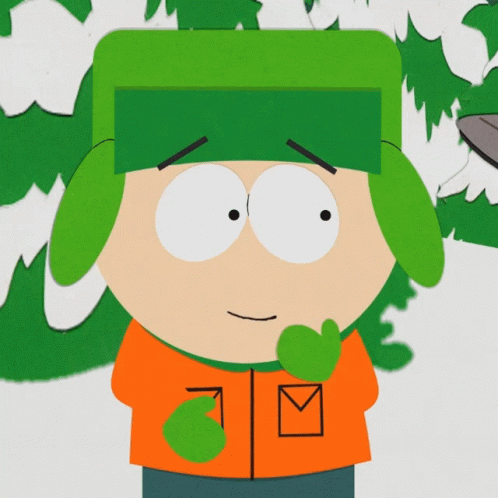 Cartoon Character In Green Hat And Orange Jacket Smiling GIF
