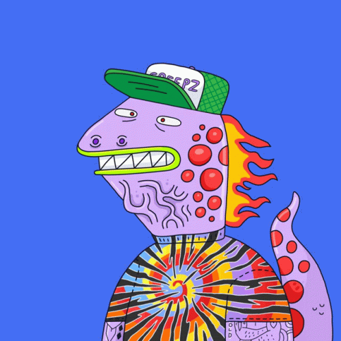 Cartoon Character in Green Hat and Sunglasses Saying Deal With It