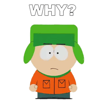 Cartoon Character in Green Hat Asking Why