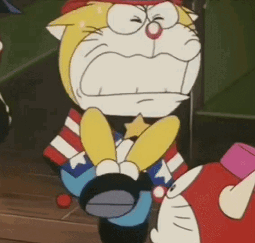 Cartoon Character In Hat Holding Rabbit GIF