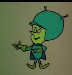 Cartoon Character In Helmet And Gloves GIF