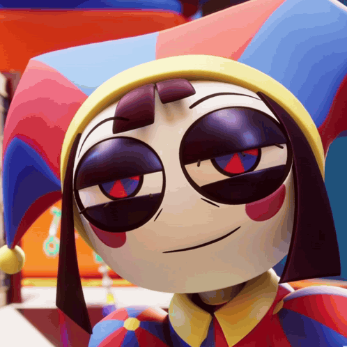 Cartoon Character in Jester Costume