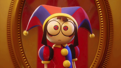 Cartoon Character in Jester Costume