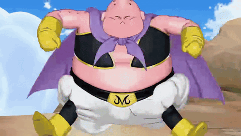 Cartoon Character in Purple Cape and M Belt