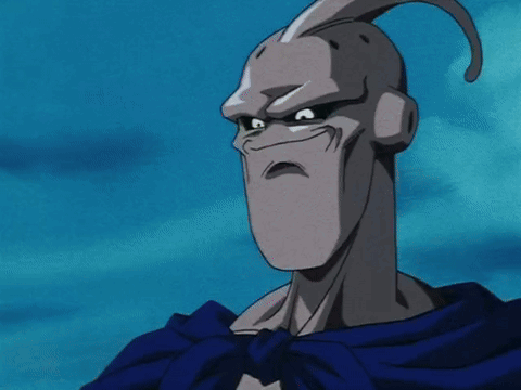 Cartoon Character in Purple Cape with M Belt