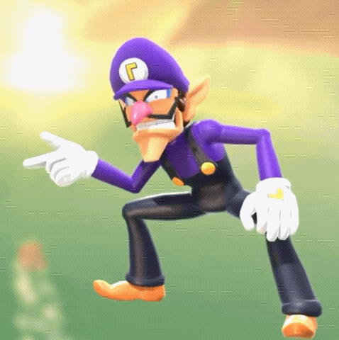 Cartoon Character In Purple Hat With Letter G GIF
