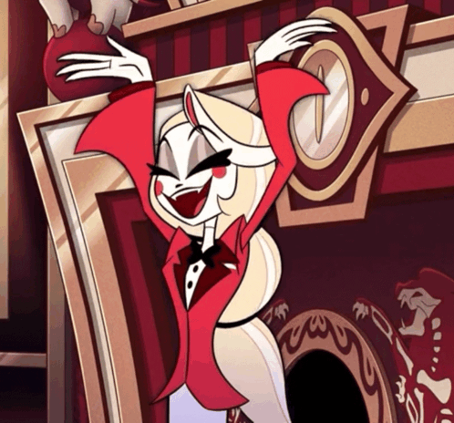 Cartoon Character in Red and White Suit