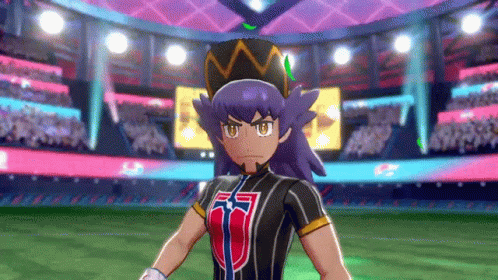 Cartoon Character in Stadium Hat and Striped Shirt