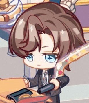 Cartoon Character In Suit Holding Gun GIF
