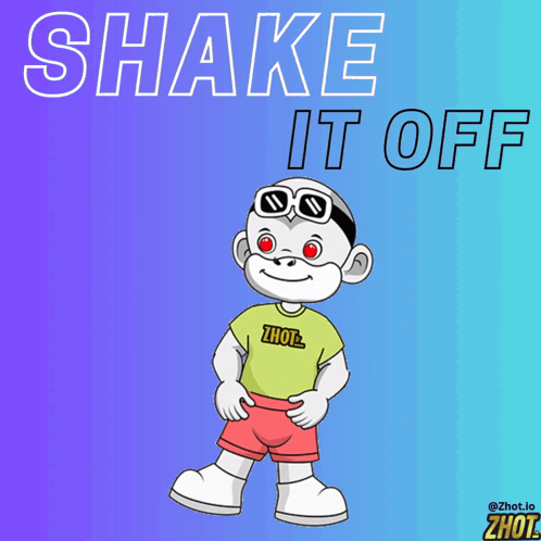 Cartoon Character In Sunglasses And Zhot Shirt GIF