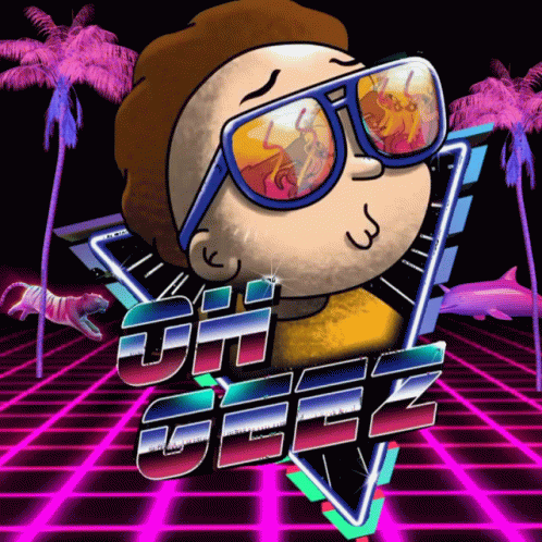 Cartoon Character In Sunglasses Saying Oh Jeez GIF