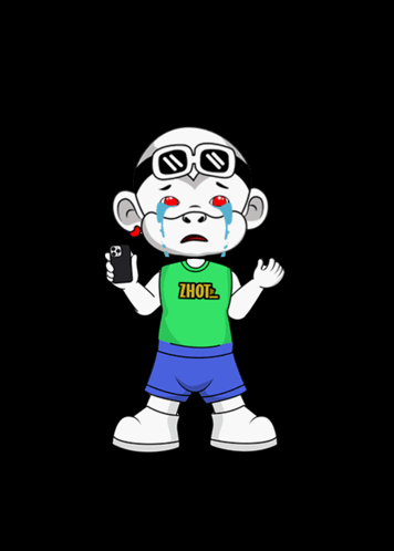 Cartoon Character in Thot Shirt