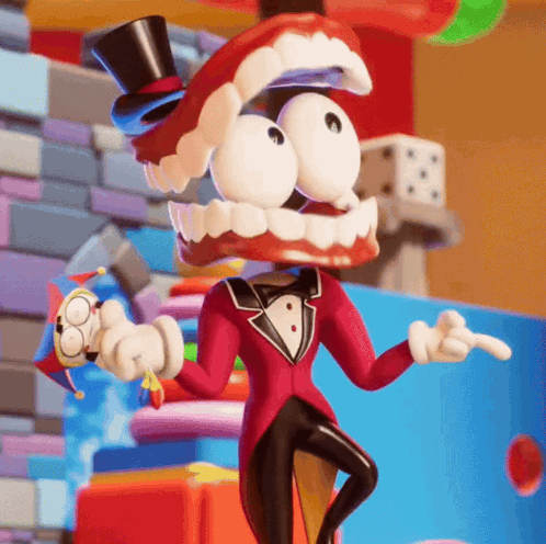 Cartoon Character in Top Hat and Tuxedo