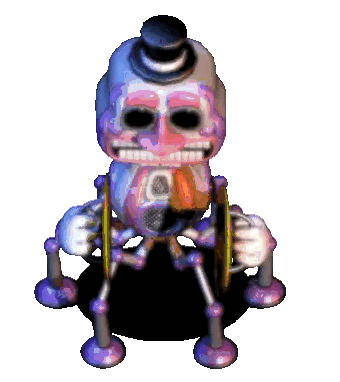 Cartoon Character in Top Hat Holding Microphone