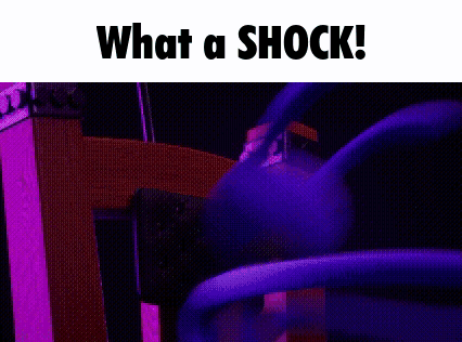 Cartoon Character in Top Hat Saying What a Shock