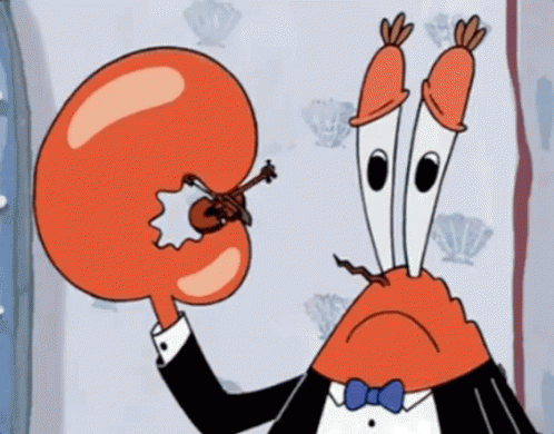 Cartoon Character in Tuxedo Holding Balloon