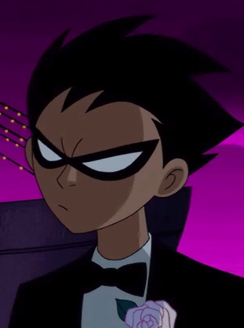 Cartoon Character in Tuxedo With Rose in Pocket