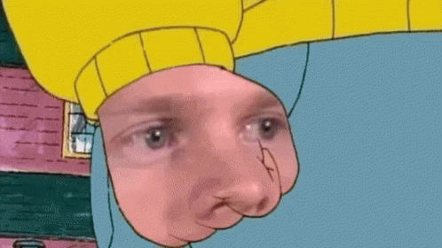 Cartoon Character In Yellow Sweater GIF