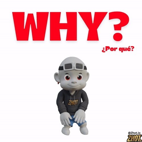 Cartoon Character in Zhut Hoodie and Sunglasses