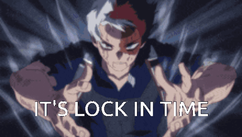 Cartoon Character It's Lock in Time