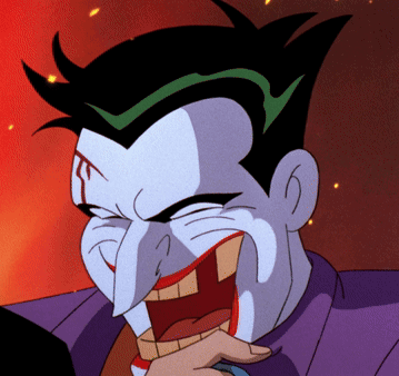 Cartoon Character Laughing Close Up