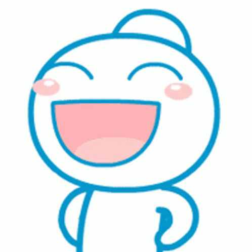 Cartoon Character Laughing With Big Smile GIF