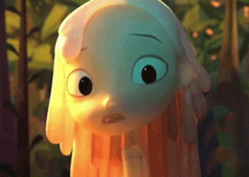 Cartoon Character Looking at Camera
