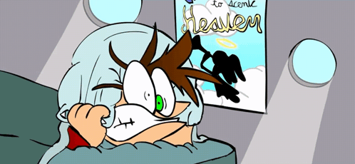 Cartoon Character Looking at To Ascend Heaven Comic
