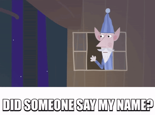 Cartoon Character Looking Out Window Did Someone Say My Name