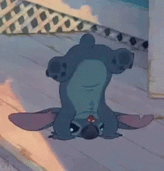 Cartoon Character Lying on Back