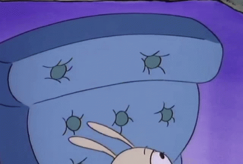 Cartoon Character Lying On Couch GIF