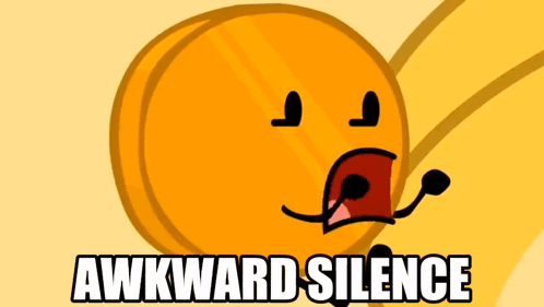 Cartoon Character Mouth Open Awkward Silence