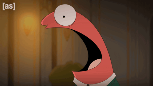 Cartoon Character Mouth Open With AS GIF