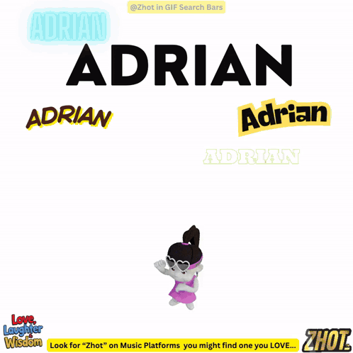 Cartoon Character Named Adrian