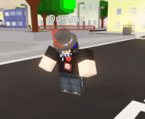 Cartoon Character Named Dummy GIF