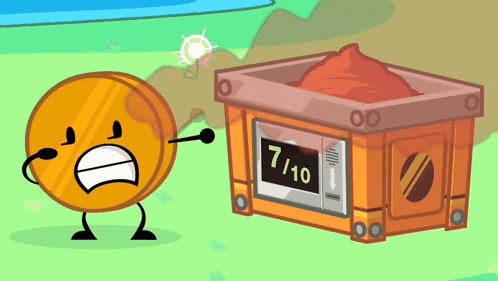 Cartoon Character Next To Box Saying 1/10 GIF