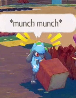Cartoon Character Next to Bread Block in Video Game