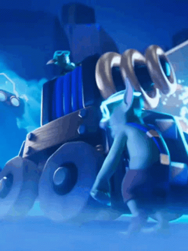 Cartoon Character Next to G Machine
