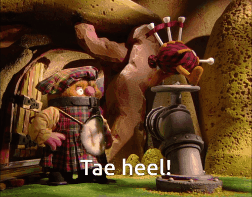 Cartoon Character Next To Pipe Saying Tae Heel GIF