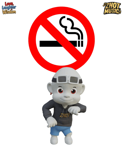 Cartoon Character No Smoking Sign GIF