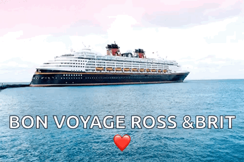 Cartoon Character on Beach in Front of Cruise Ship