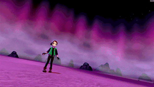 Cartoon Character on Purple Hill