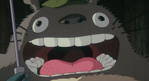 Cartoon Character Open Mouth Close Up