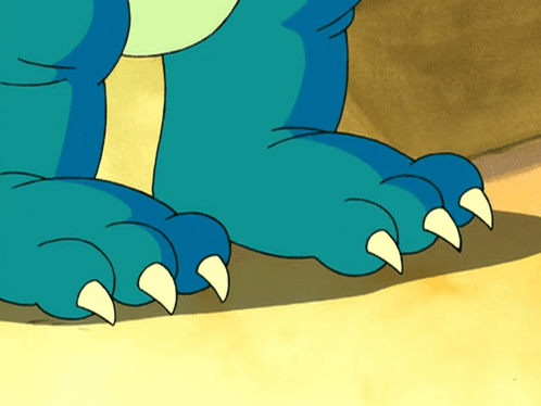 Cartoon Character Paws With White Claws
