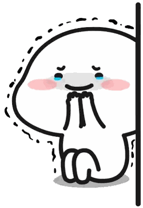 Cartoon Character Peeking from Behind Wall
