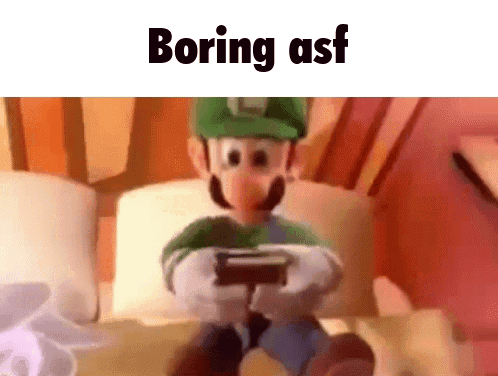 Cartoon Character Playing Video Game Boring Asf